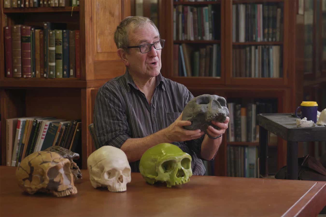 Chris Stringer at teh Natural History Museum