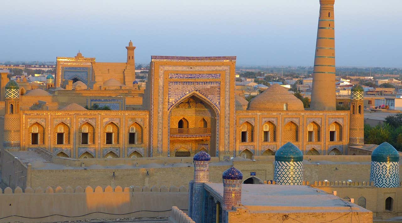 Khiva at dusk, Uzbekistan