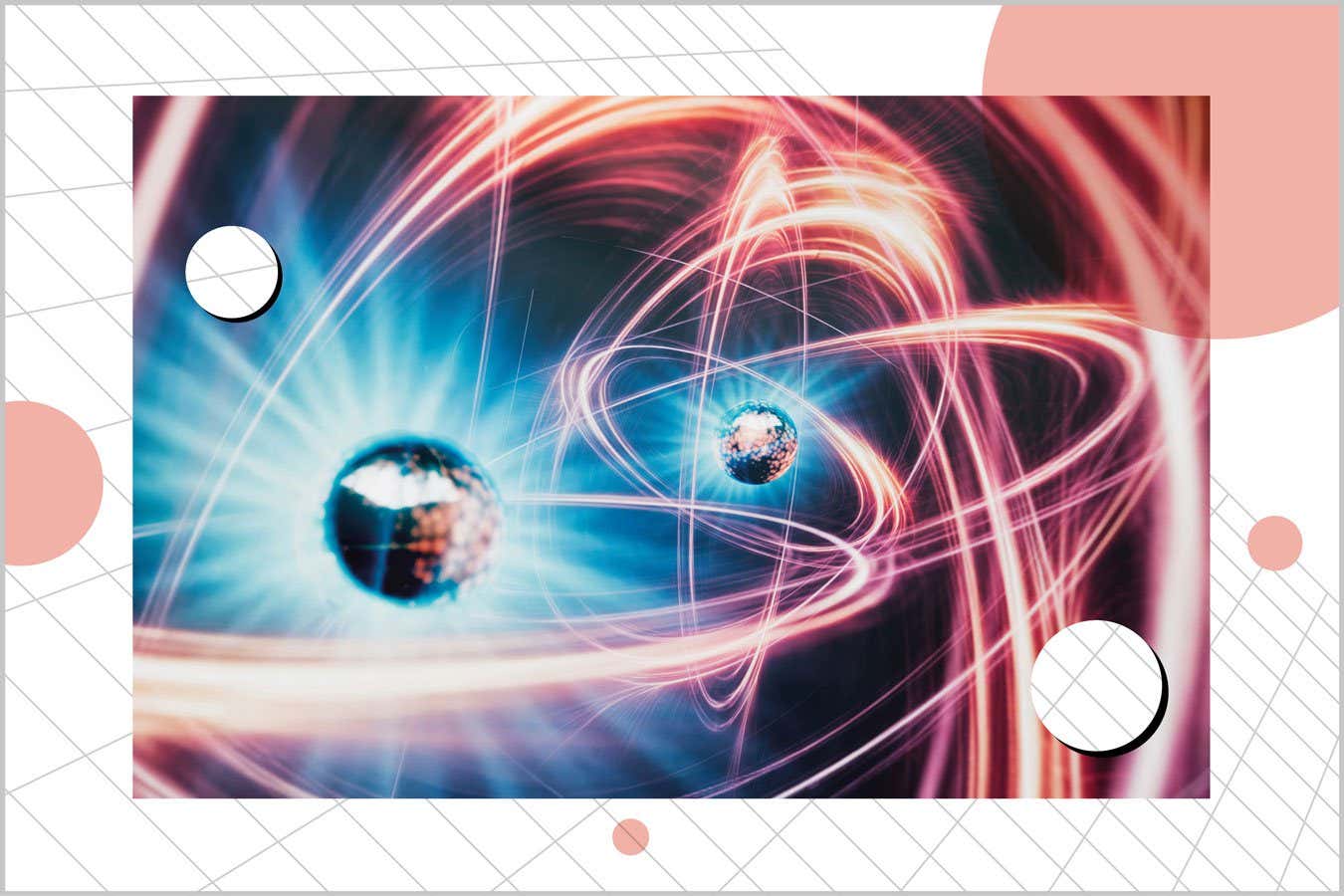 A 3d rendered image of particles