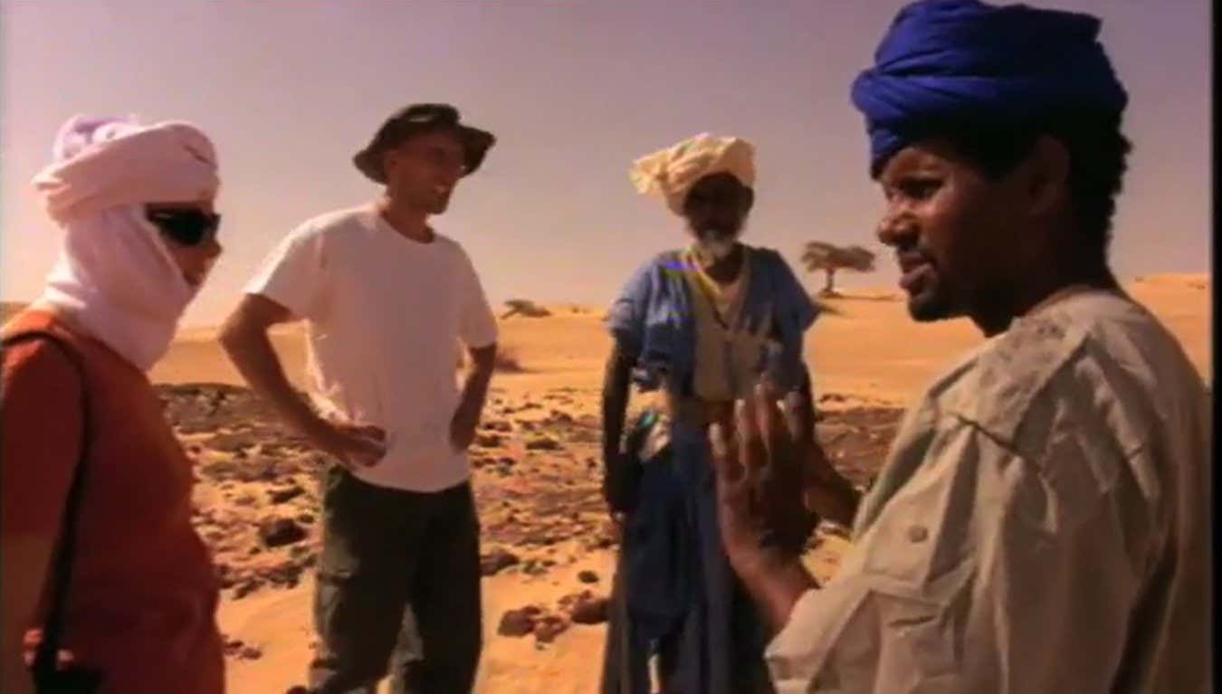 Phil Bland and Sara Russell talk to local guides